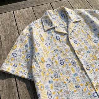 Țesătură din bumbac Bubble Stripe design C digital print