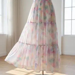 Țesătură din bumbac VOILE Feathers digital print
