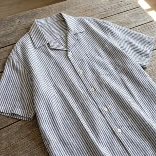 In cu bumbac Stripe navy