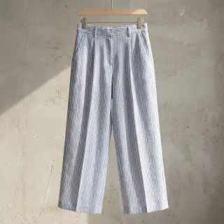 In cu bumbac Stripe jeans