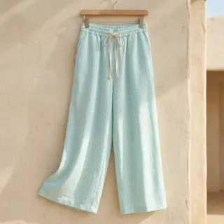 In cu bumbac Stripe mint
