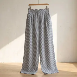 In cu bumbac Stripe navy