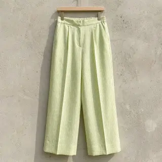 In cu bumbac Stripe lime