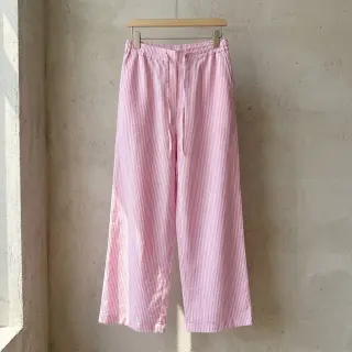 In cu bumbac Stripe fuchsia