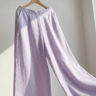 In cu bumbac Stripe purple