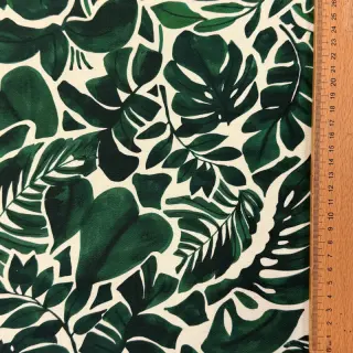 Țesătură decorativă Big leaves green digital print
