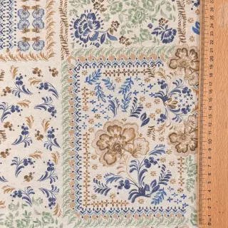 Țesătură decorativă Linenlook Blue heritage digital print