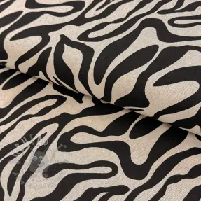 Țesătură decorativă Linenlook Animal black