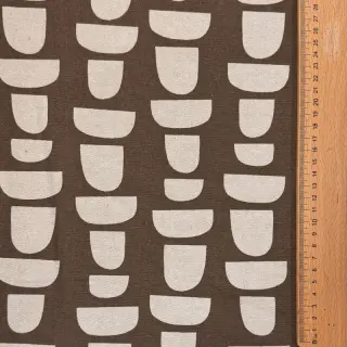 Țesătură decorativă Linenlook Abstract brown