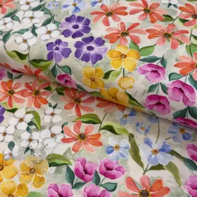 Țesătură decorativă Floralia multi digital print