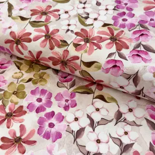 Țesătură decorativă Floralia pink digital print