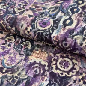 Țesătură decorativă Abstract purple digital print