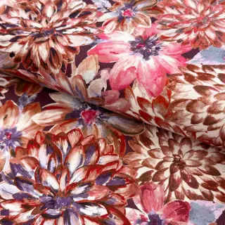 Țesătură decorativă Peony orange digital print