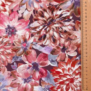 Țesătură decorativă Peony orange digital print
