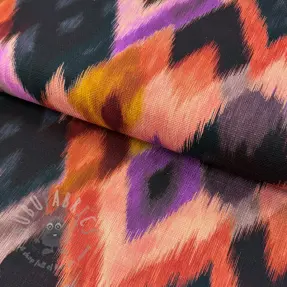 Țesătură decorativă SLUB Abstract multi digital print