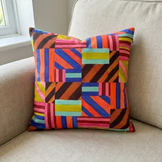 Țesătură decorativă Stripes multi digital print