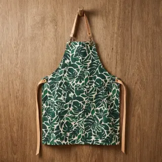 Țesătură decorativă Big leaves green digital print
