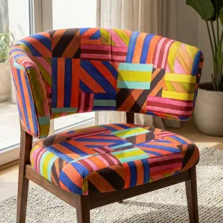 Țesătură decorativă Stripes multi digital print