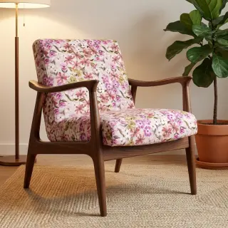 Țesătură decorativă Floralia pink digital print