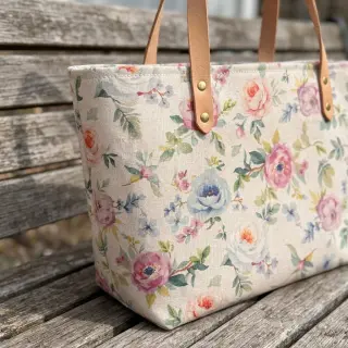 Țesătură decorativă Linenlook Romance digital print