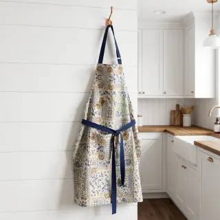 Țesătură decorativă Linenlook Blue heritage digital print
