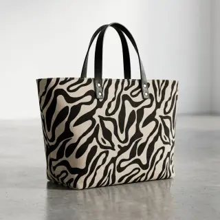 Țesătură decorativă Linenlook Animal black