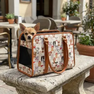 Țesătură decorativă Linenlook Dog Dress Up