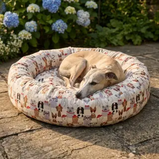 Țesătură decorativă Linenlook Dog Dress Up