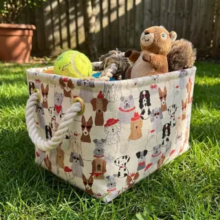 Țesătură decorativă Linenlook Dog Dress Up