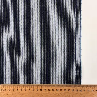 JEANS DENIM 8.5 OZ Small stripe dark blue