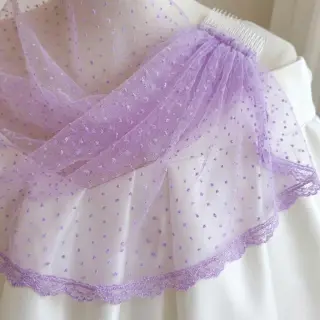 Tul pentru TUTU DOTS lilac