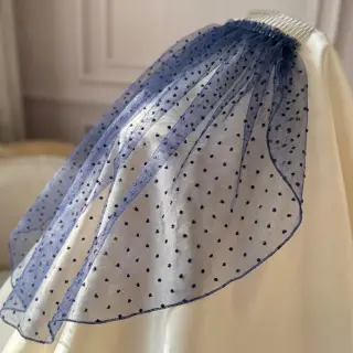 Tul pentru TUTU DOTS dark blue
