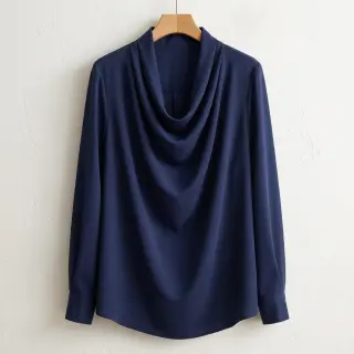 Lyocell navy blue