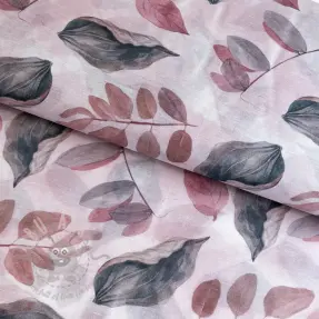 Lyocell cu in și mătase Retro Flowers design B