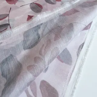 Lyocell cu in și mătase Retro Flowers design B