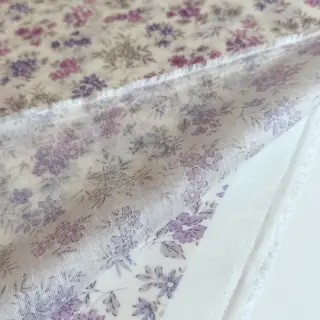 Lyocell cu in și mătase Retro Flowers design C