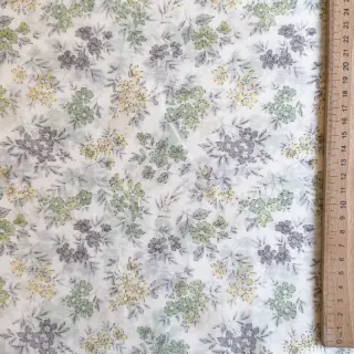 Lyocell cu in și mătase Retro Flowers design D