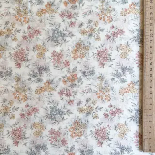 Lyocell cu in și mătase Retro Flowers design E