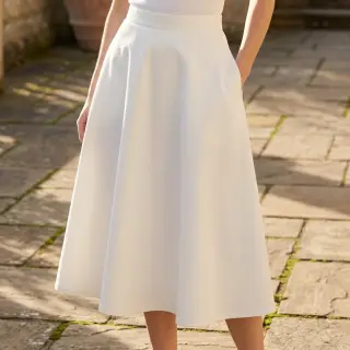 Țesătură din bumbac TWILL Mango off white