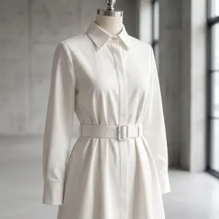 Țesătură din bumbac TWILL Mango off white