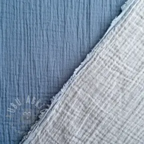 Mușelină DOUBLE FACE cloud blue