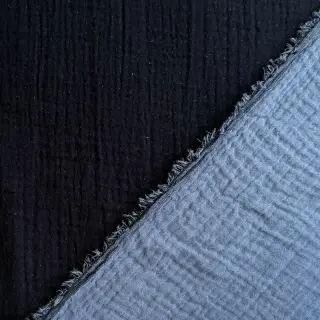Mușelină DOUBLE FACE marine
