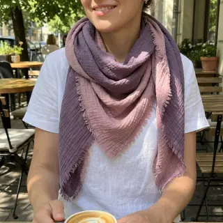 Mușelină DOUBLE FACE lavender