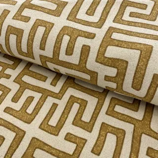 Țesătură decorativă RAFFIA ocre