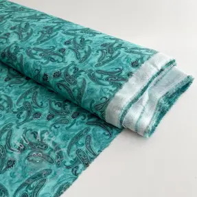 Viscoză RAYON POPLIN Paisley design C
