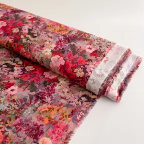 Viscoză RAYON POPLIN Blossoms design A