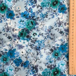 Viscoză RAYON POPLIN Flower sea design D
