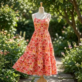 Viscoză RAYON POPLIN Fruity design B