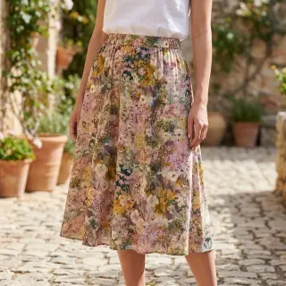 Viscoză RAYON POPLIN Blossoms design B