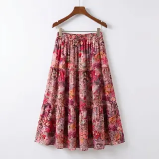 Viscoză RAYON POPLIN Blossoms design A